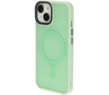Mobiparts Hardcover Apple iPhone 14/13 Satin Light Green Ltd Edition (Magsafe Compatible)