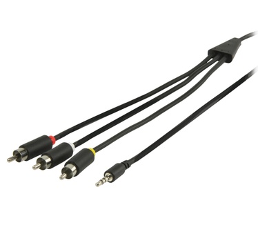 ValueLine 3.5mm - 3xRCA, 2m