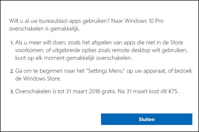 Surface Laptop upgrade Windows 10 Pro