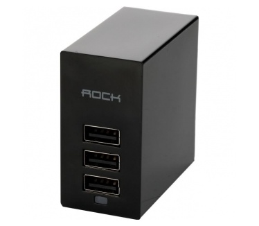 Rock Trident multi-lader - 3 poorten - zwart
