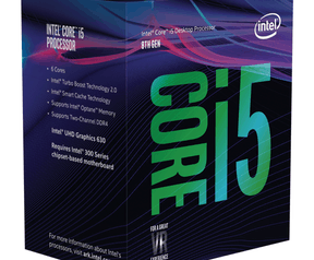 Verpakkingen van achtste generatie Intel Core i5 en i7