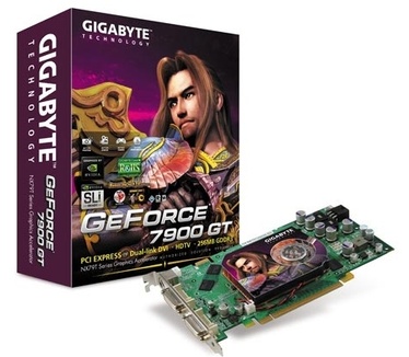 Gigabyte GeForce 7900 GT 256MB DDR3 (PCI-e, 2x DVI, ViVo) GV-NX79T256DB-RH