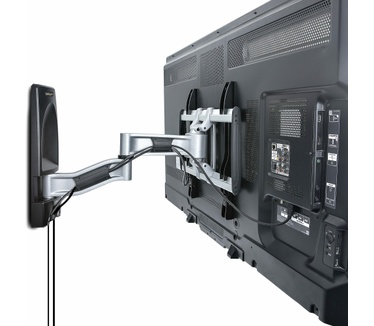 Startech.com Support Mural TV Articulé - Support Mural VESA, Support TV de 26 à 65 Pouces - Accroche TV Murale Rétractable à Profil Bas - Fixation Murale TV d'angle Ajustable (TV-WALL-MOUNT-65FS)