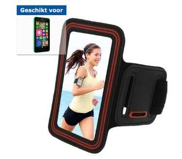 qMust Sport Armband Nokia Lumia 630 (red/black)