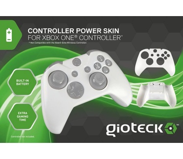 Gioteck Controller Power Skin met ingebouwde batterij Wit