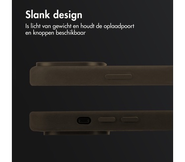 Accezz Vintage Leather MagSafe Backcover Apple iPhone 16 Pro - Rustic Brown