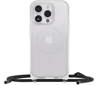 Otterbox OtterBox React Necklace hoesje met MagSafe voor iPhone 14 Pro, ultradunne beschermhoes met verstelbare en afneembare kettingriem, getest volgens militaire standaard, Stardust