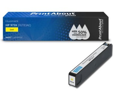 PrintAbout Huismerk HP 973X (F6T83AE) Inktcartridge Geel Hoge capaciteit