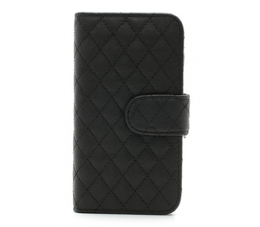 KEES Geruit Portemonnee Hoesje Galaxy S4 Mini - Zwart
