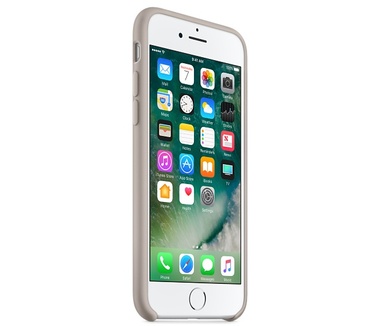 Apple Siliconenhoesje voor iPhone 7 - Kiezelgrijs