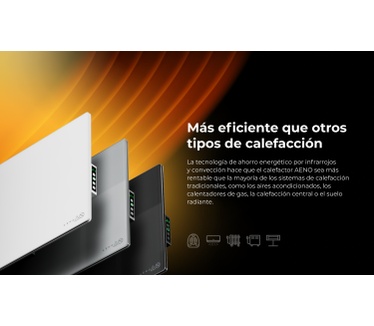 Aeno Infrarot Heizkörper Premium Eco Smart LED GH4S 700W BK retail