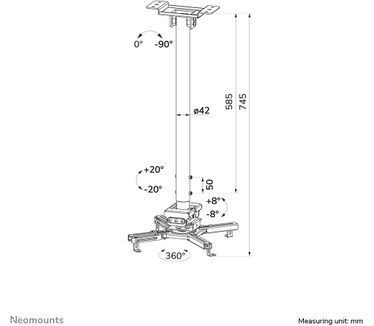 Neomounts projector plafondsteun