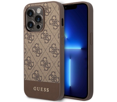 Guess 4G Stripe Back Case Apple iPhone 14 Pro Max (6.7") - Bruin Bruin