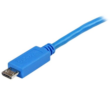 Startech.com Micro-USB-kabel   1 m, blauw