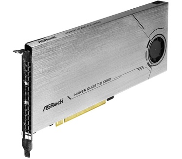 ASRock HYPER QUAD M.2 CARD - interface adapter - M.2 Card - PCIe 4.0 x16