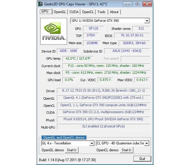 GPU Caps Viewer 1.14.0 screenshot