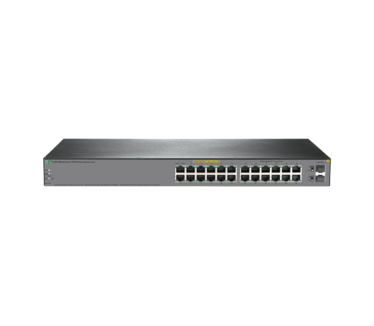 HPE OfficeConnect Enterprise Hewlett Packard Enterprise OfficeConnect 1920S 24G 2SFP PoE+ 370W. Switch type: Managed, Switch-laag: L3. Type basis-switching RJ-45 Ethernet-poorten: Gigabit Ethernet (10/100/1000), Koperen ethernetbekabelingstechnologie: 10B