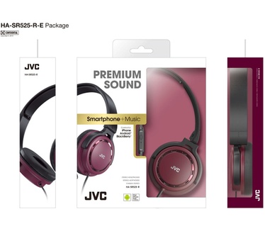 JVC HA-SR525 (Rood, Roze, Zwart)