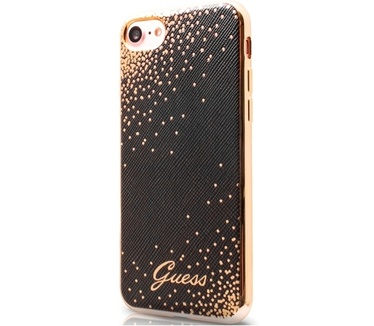 Guess Dots Soft TPU Back Case - Apple iPhone 7 (4.7") - Zwart Zwart