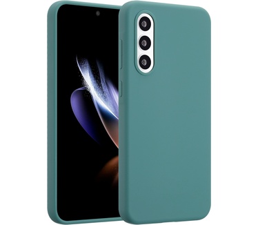 Accezz Liquid Silicone Backcover Samsung Galaxy A56 - Donkergroen
