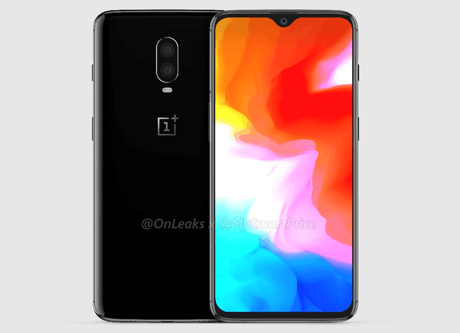OnePlus 6T render inkeping