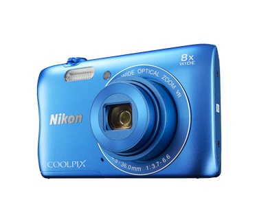 Nikon Coolpix S3700 Line Art Blauw
