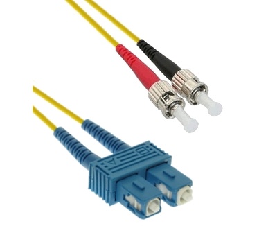 Eeconn Glasvezel Patchkabel, 9/125 (OS1), SC - ST, Duplex, 10m