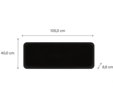 Mill Steel WiFi paneelverwarming PA1300WIFI4 Black, 1300 Watt convector