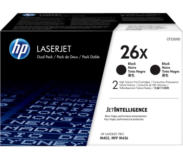 HP 26X originele high-capacity zwarte LaserJet tonercartridges, 2-pack