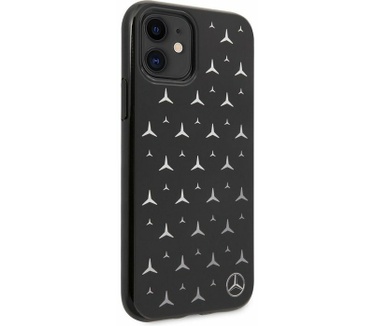 Mercedes-Benz Mercedes Silver Stars Back Case - Apple iPhone 11 (6.1") - Zwart Zwart