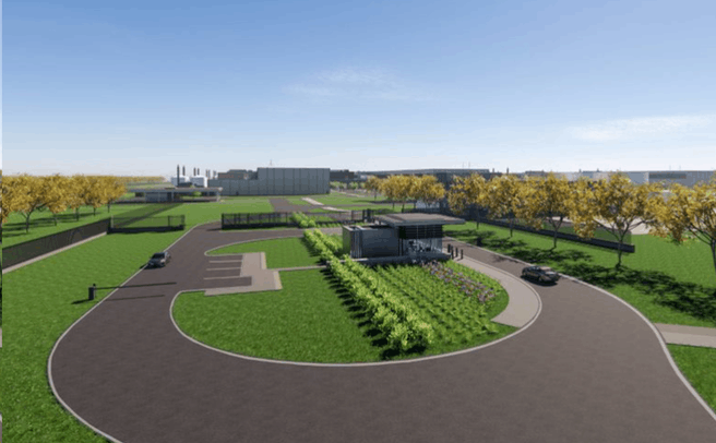 Artist impression ingang