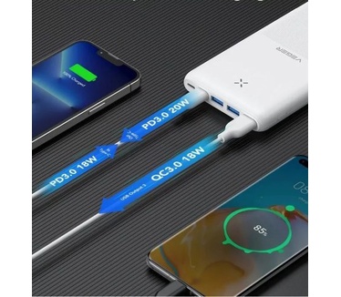 VEGER powerbank 20000 mAh PD QC3.0 3A 20W S22 (W2060) black