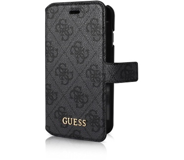 Guess Originele Monogram Folio Bookcase Hoesje voor de iPhone 6 / 6S Zwart