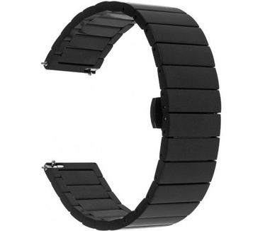 qMust Chain Metalen Watchband voor Samsung Gear S2 Classic - Zwart