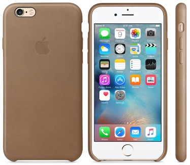 Apple Originele Hard Cover echt leer voor iPhone 6/6S Bruin