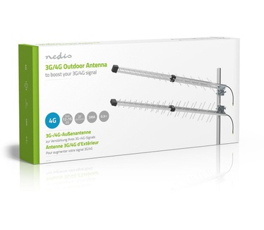 Nedis 3G/4G Buitenantenne - Max. 15 dBi Versterking - 698 - 960 MHz - 1710 - 2700 MHz - Aluminium (ANOR4G30ME)