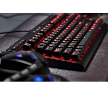 Corsair K63 Clavier Mécanique Gaming (Cherry MX Red, Rétro-Éclairage Rouge, AZERTY) Noir