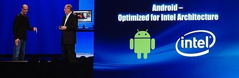 IDF 2011 Rubin en Otellini Android en Intel