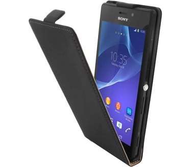 Mobiparts Premium Flip Case Sony Xperia M2, Xperia M2 Aqua Black