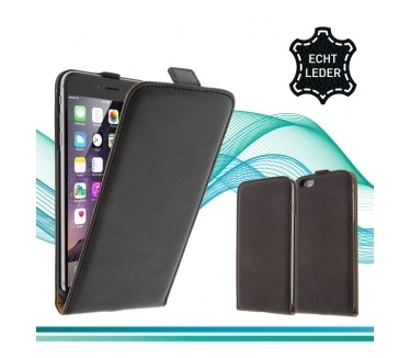 X'entrix Apple iPhone 6 Luxe Lederen Flip Cover (Black)