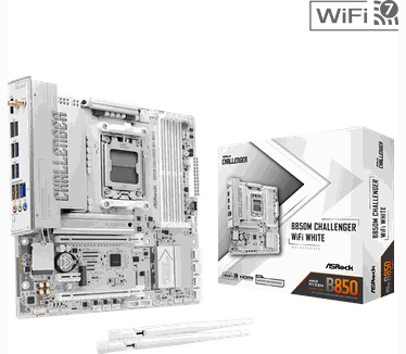 ASRock B850M Challenger WiFi White