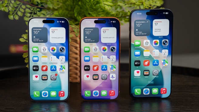 De iPhone 17, 17 Pro en 17 Pro Max met een pilvormig Dynamic Island