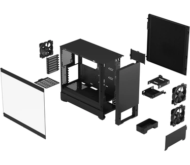 Fractal Design Pop Silent Black TG Clear