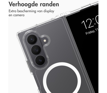 Accezz Xtreme Impact Backcover met MagSafe voor de Samsung Galaxy Z Fold 8 Ultra - Transparant