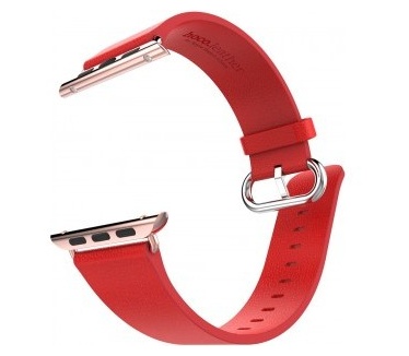 hoco Pago Lederen Watchband Apple Watch (42mm) - Red