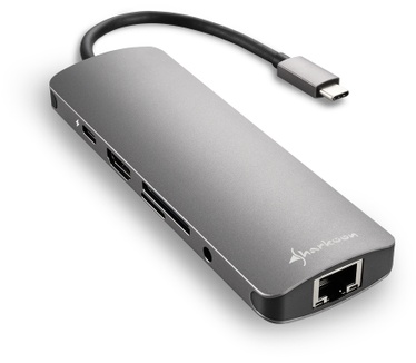 Sharkoon USB 3.0 Type C Combo Adapter (4044951026739)