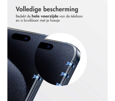 Accezz glas screenprotector met anti-dust applicator