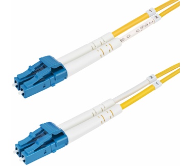 Startech.com 1m LC naar LC (UPC) OS2 Single Mode Duplex Glasvezel Kabel, 9/125µm, Laser Optimized, 10Gbs, Flexibel Buigen, Low Insertion Loss, LSZH Fiber Patchkabel