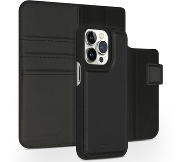 Accezz Premium Leather 2 in 1 Wallet Bookcase iPhone 13 Pro - Zwart