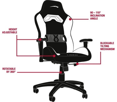 Speedlink , LOOTER Gaming Chair (Zwart / Wit)